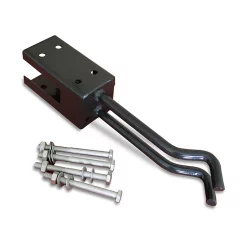 GoodHome Base De Poteau à Sceller Neva Noir 7 X 7 Cm