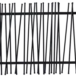 GoodHome Clôture Neva Anthracite 174,5 X H.90 Cm