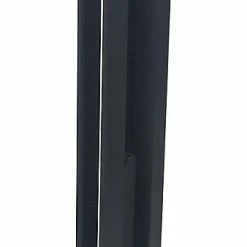 GoodHome Départ Mural Acier Neva Anthracite