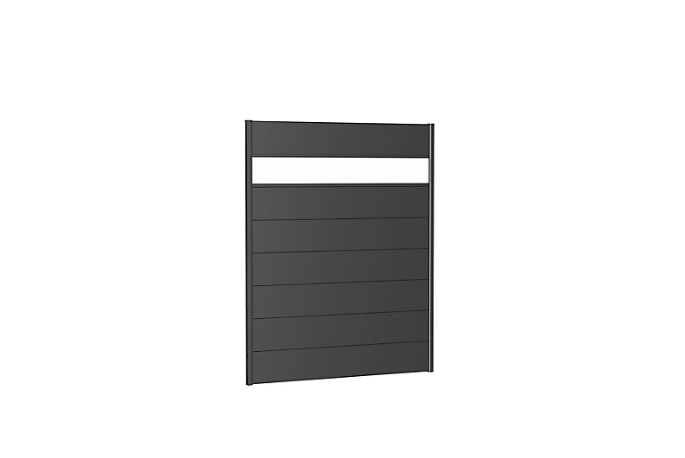 Panneau Acier Droit Biohort 150 X H.180 Cm Gris + Verre Acrylique 1 Panneau Acier Droit Biohort 150 X H.180 Cm Gris + Verre Acrylique