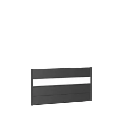 Panneau Acier Droit Biohort 180 X H.90 Cm Gris + Verre Acrylique