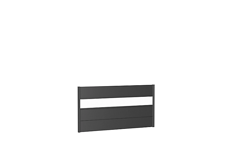 Panneau Acier Droit Biohort 180 X H.90 Cm Gris + Verre Acrylique 1 Panneau Acier Droit Biohort 180 X H.90 Cm Gris + Verre Acrylique