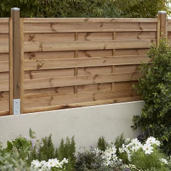 Panneau Droit Bois Blooma Arve Marron 30 mm 180 X H.90 Cm