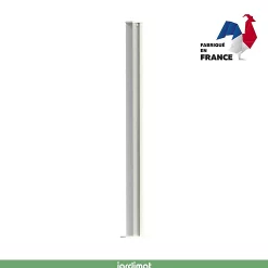 Poteau Clôture Jardimat Alu Blanc H. 177 Cm